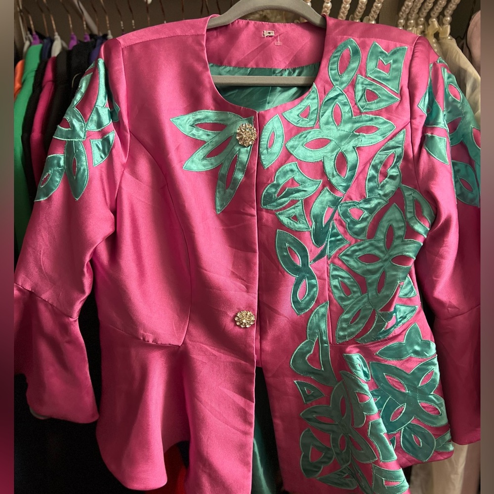 Pink Vintage Blazer Top